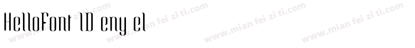 HelloFont lD eny el字体转换